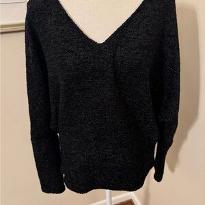 White House Black Market Dolman Sleeve Shimmer V-Neck Sweater. Sz Medium